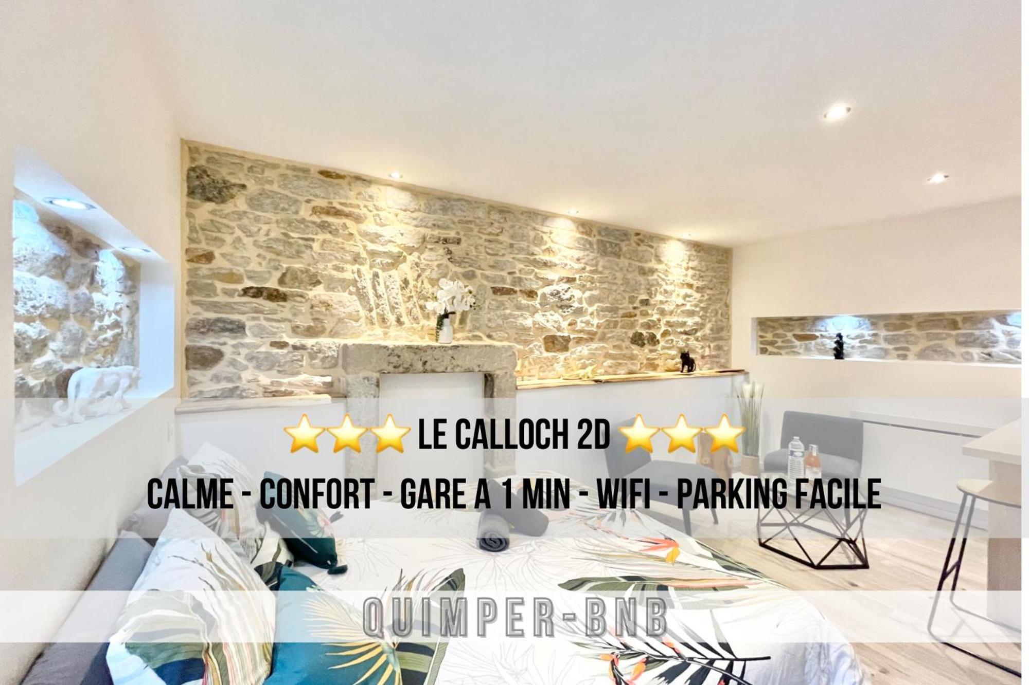 Le Calloch 2D - Studio 4 Etoiles - Quartier Gare - Wifi - Netflix 坎佩尔 外观 照片